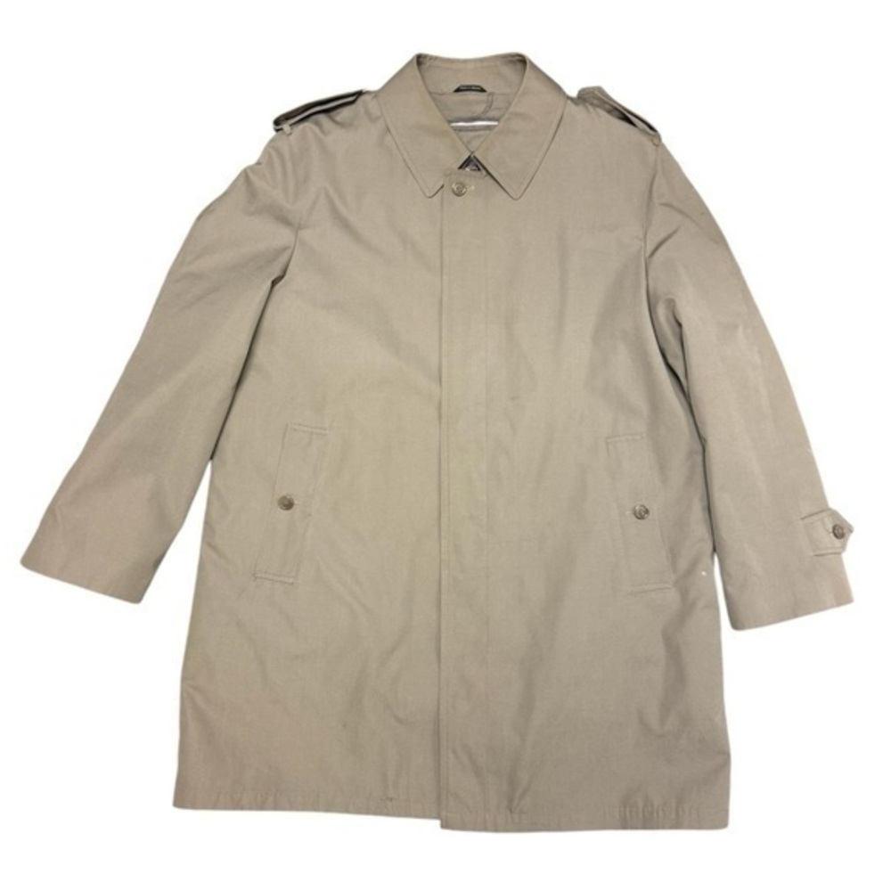 Oleg Cassini Signature Collection Vintage 80s Trench Coat - Size 46 Regular - Picture 1 of 16